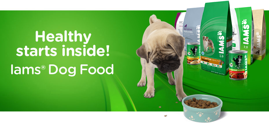 Iams Dog Food. Premium dog food for overall dog health 